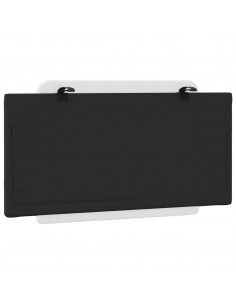 Cuscino Testiera Nero e Bianco 100 cm in Similpelle