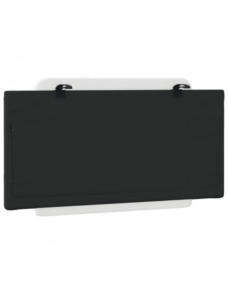 Cuscino Testiera Nero e Bianco 100 cm in Similpelle
