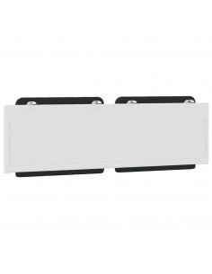 Cuscino Testiera Nero e Bianco 160 cm in Similpelle