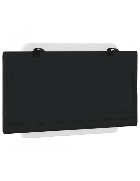Cuscino Testiera Nero e Bianco 90 cm in Similpelle