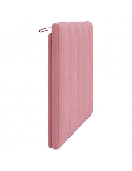 Cuscino Testiera Rosa 100 cm in Velluto