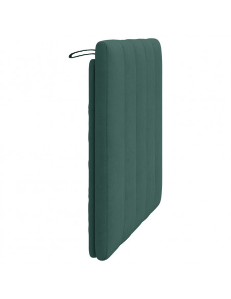 Cuscino Testiera Verde Scuro 90 cm in Velluto