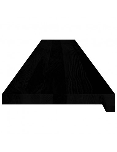 Davanzali 2 pz Marrone Scuro 160x30x2 cm Legno Massello Rovere