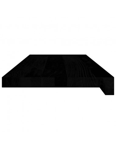 Davanzali 2 pz Marrone Scuro 70x30x2 cm Legno Massello Rovere