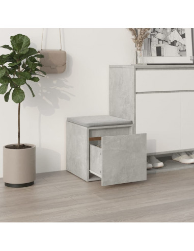 Cassetto Contenitore Grigio Cemento 40,5x40x40 cm in Legno