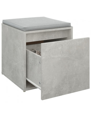 Cassetto Contenitore Grigio Cemento 40,5x40x40 cm in Legno