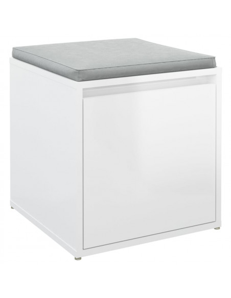 Cassetto Contenitore Bianco Lucido 40,5x40x40 cm in Legno