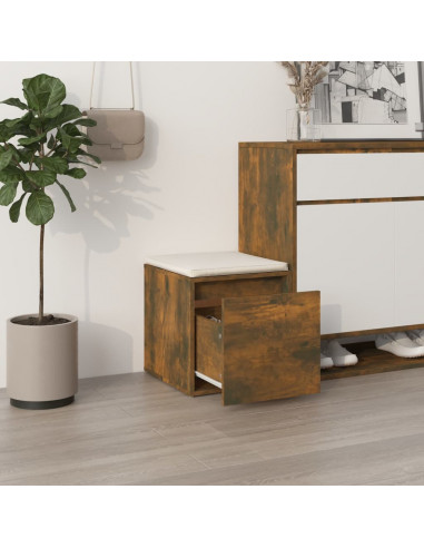 Cassetto Contenitore Rovere Fumo 40,5x40x40cm Legno Multistrato