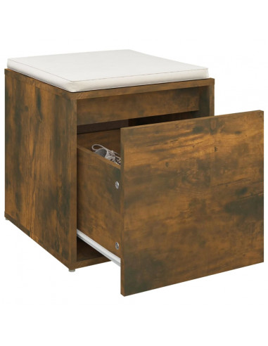 Cassetto Contenitore Rovere Fumo 40,5x40x40cm Legno Multistrato