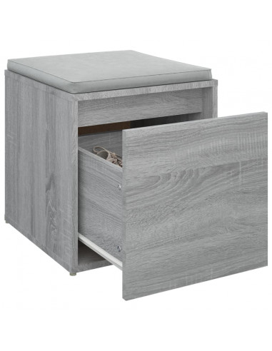 Cassetto Contenitore Grigio Sonoma 40,5x40x40 cm in Multistrato