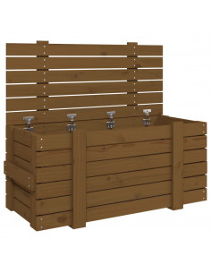 Contenitore Portaoggetti Miele 91x40,5x42cm Legno Massello Pino 2