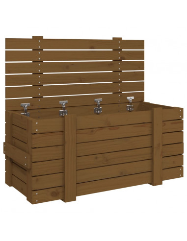 Contenitore Portaoggetti Miele 91x40,5x42cm Legno Massello Pino