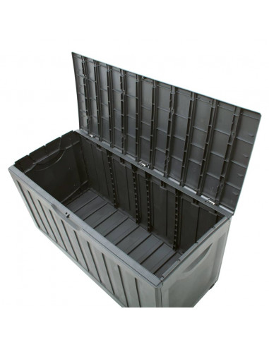 Contenitore Portaoggetti Nero 118x53x57 cm in Polipropilene