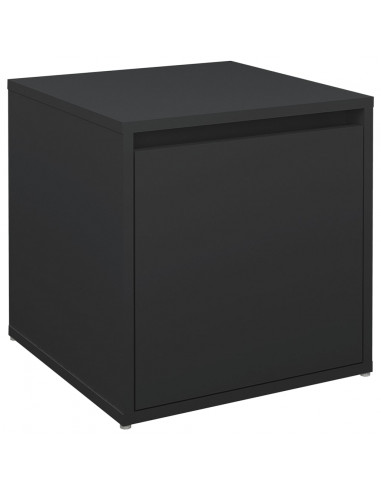 Cassetto Contenitore Nero 40,5x40x40 cm in Legno Multistrato