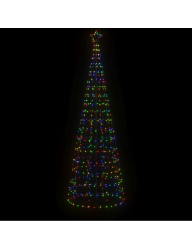 Albero di Natale a LED con Punte 570 LED Colorato 300 cm