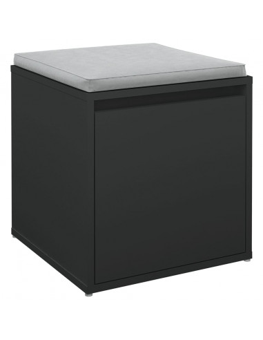 Cassetto Contenitore Nero 40,5x40x40 cm in Legno Multistrato