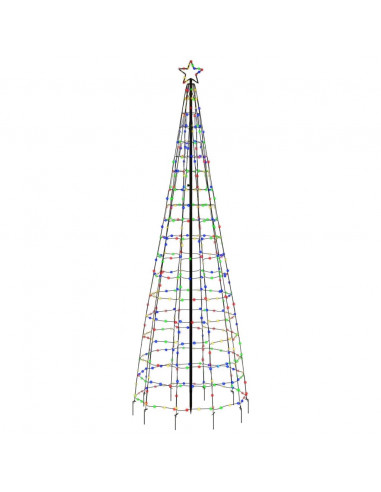 Illuminazione Albero di Natale Picchetti 570LED Colorato 300cm