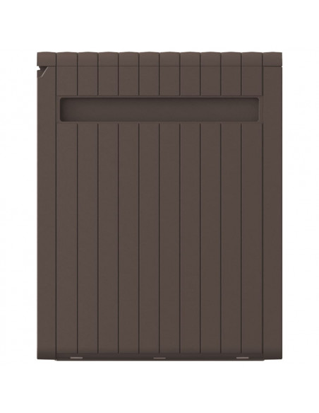 Baule Mobile Contenitore Cuscini Marrone 117x45,5x57,5 cm 270 L