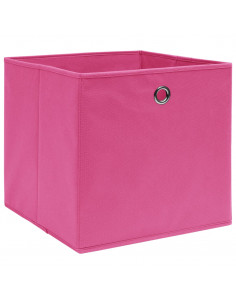Contenitori 10 pz in Tessuto non Tessuto 28x28x28 cm Rosa 2