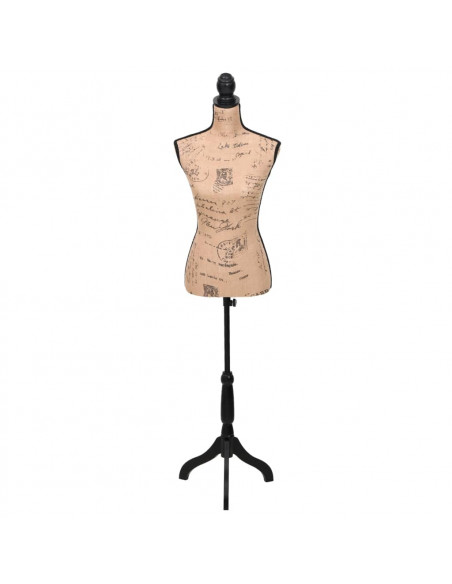 Busto Sartoriale Donna Marrone Nero Manichino in Iuta
