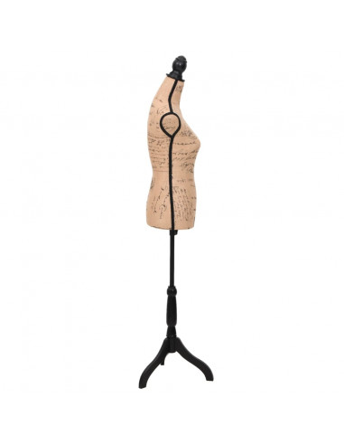 Busto Sartoriale Donna Marrone Nero Manichino in Iuta