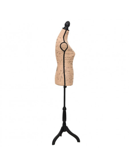 Busto Sartoriale Donna Marrone Nero Manichino in Iuta