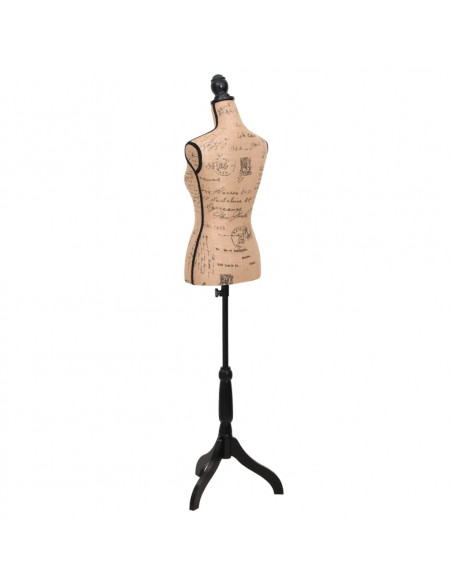 Busto Sartoriale Donna Marrone Nero Manichino in Iuta