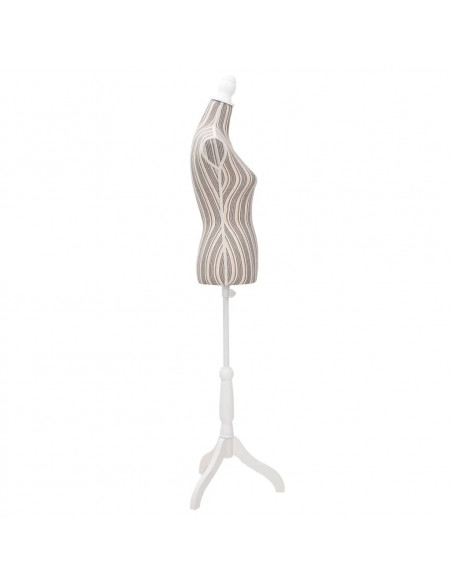 Busto Sartoriale Donna Manichino in Tessuto con Strisce