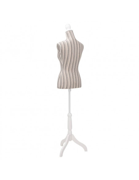 Busto Sartoriale Donna Manichino in Tessuto con Strisce
