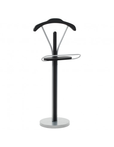 Appendiabiti 45x35x107 cm Nero e Grigio