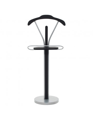 Appendiabiti 45x35x107 cm Nero e Grigio