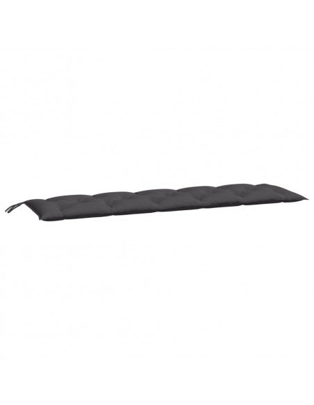 Cuscino per Panca Antracite 180x50x7 cm in Tessuto Oxford