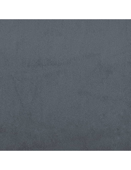 Divano a 2 Posti con Cuscini Grigio Scuro 120 cm in Velluto