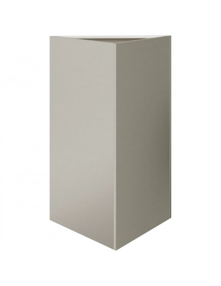 Fioriera da Giardino Triangolare 50x43x75 cm in Acciaio Corten