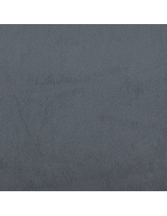 Divano a 3 Posti con Cuscini Grigio Scuro 210 cm in Velluto