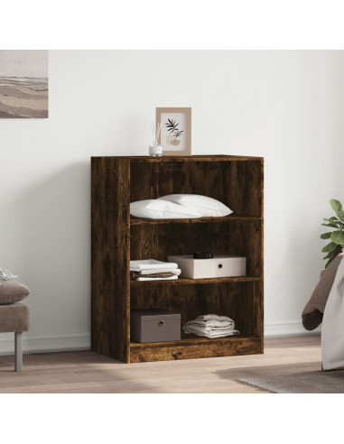 Armadio Rovere Fumo 77x48x102 cm in Legno Multistrato