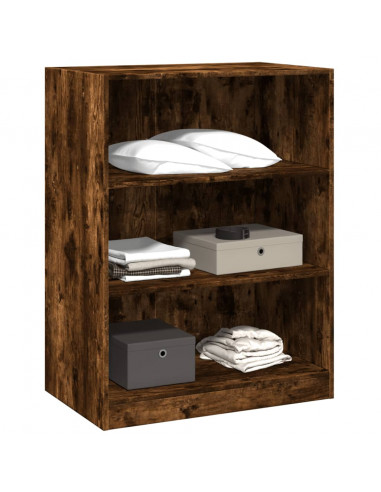 Armadio Rovere Fumo 77x48x102 cm in Legno Multistrato