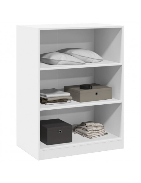 Armadio Bianco 77x48x102 cm in Legno Multistrato