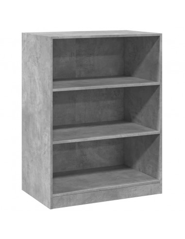 Armadio Grigio Cemento 77x48x102 cm in Legno Multistrato