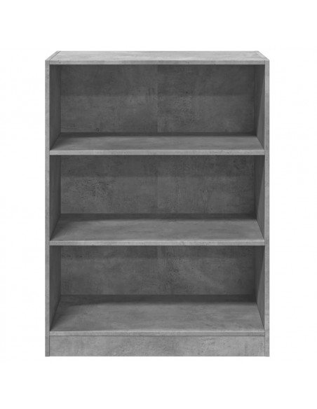 Armadio Grigio Cemento 77x48x102 cm in Legno Multistrato