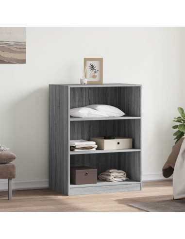 Armadio Grigio Sonoma 77x48x102 cm in Legno Multistrato