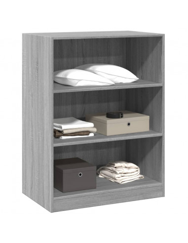 Armadio Grigio Sonoma 77x48x102 cm in Legno Multistrato