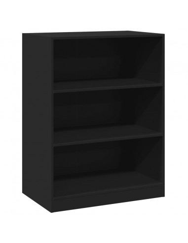 Armadio Nero 77x48x102 cm in Legno Multistrato