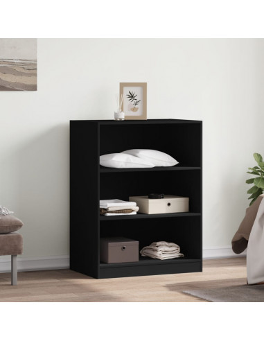 Armadio Nero 77x48x102 cm in Legno Multistrato