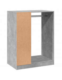 Armadio Grigio Cemento 77x48x102 cm in Legno Multistrato 2