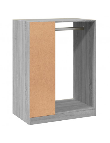 Armadio Grigio Sonoma 77x48x102 cm in Legno Multistrato