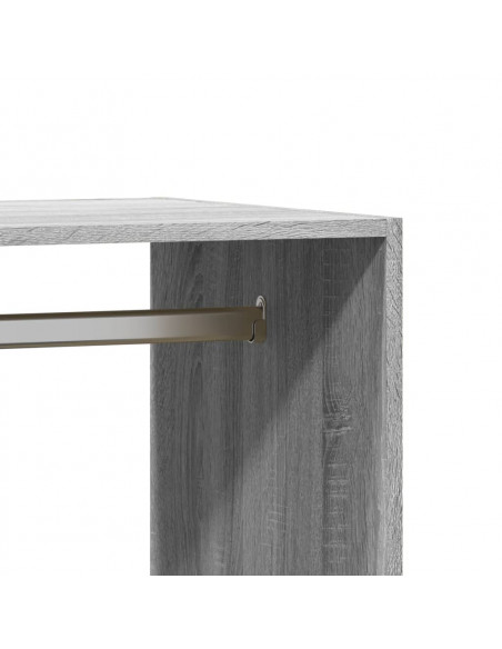Armadio Grigio Sonoma 77x48x102 cm in Legno Multistrato