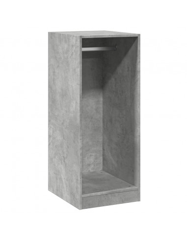 Armadio Grigio Cemento 48x41x102 cm in Legno Multistrato
