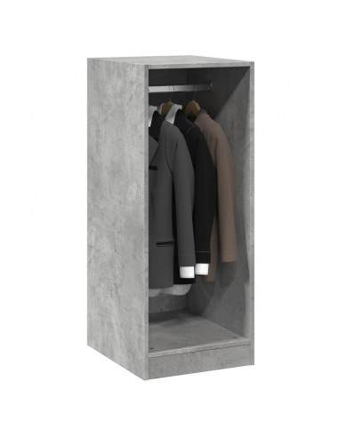 Armadio Grigio Cemento 48x41x102 cm in Legno Multistrato