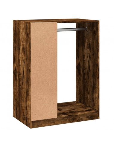 Armadio Rovere Fumo 77x48x102 cm in Legno Multistrato